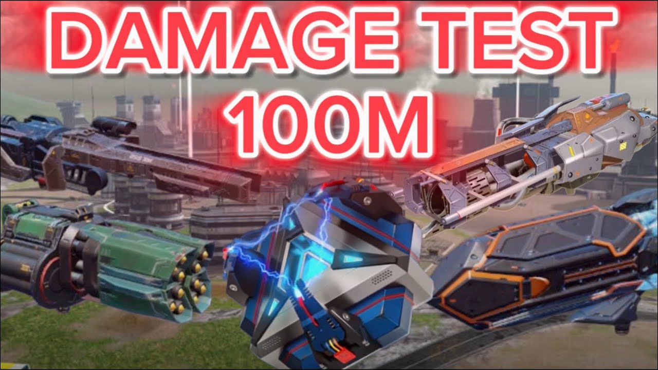 Most OP weapons in the game? Nuclear amplifier Titan weapon damage test War Robots