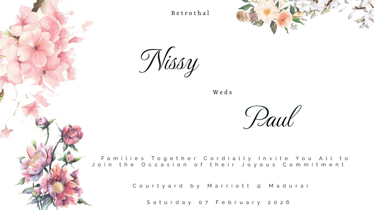 Grand Ceremony Betrothal Nissy and Paul | Courtyard by Marriott @ Madurai