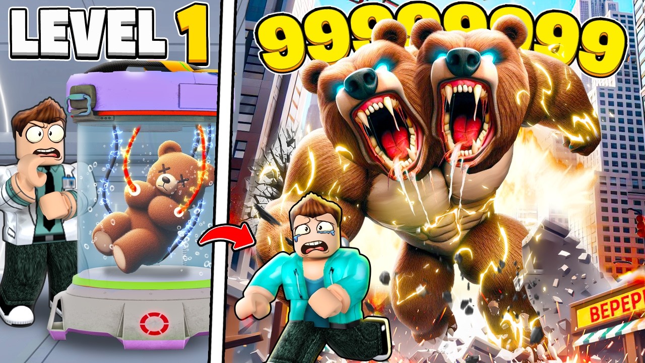 BECOMING A BEAR AND EATING EVERYONE IN ROBLOX