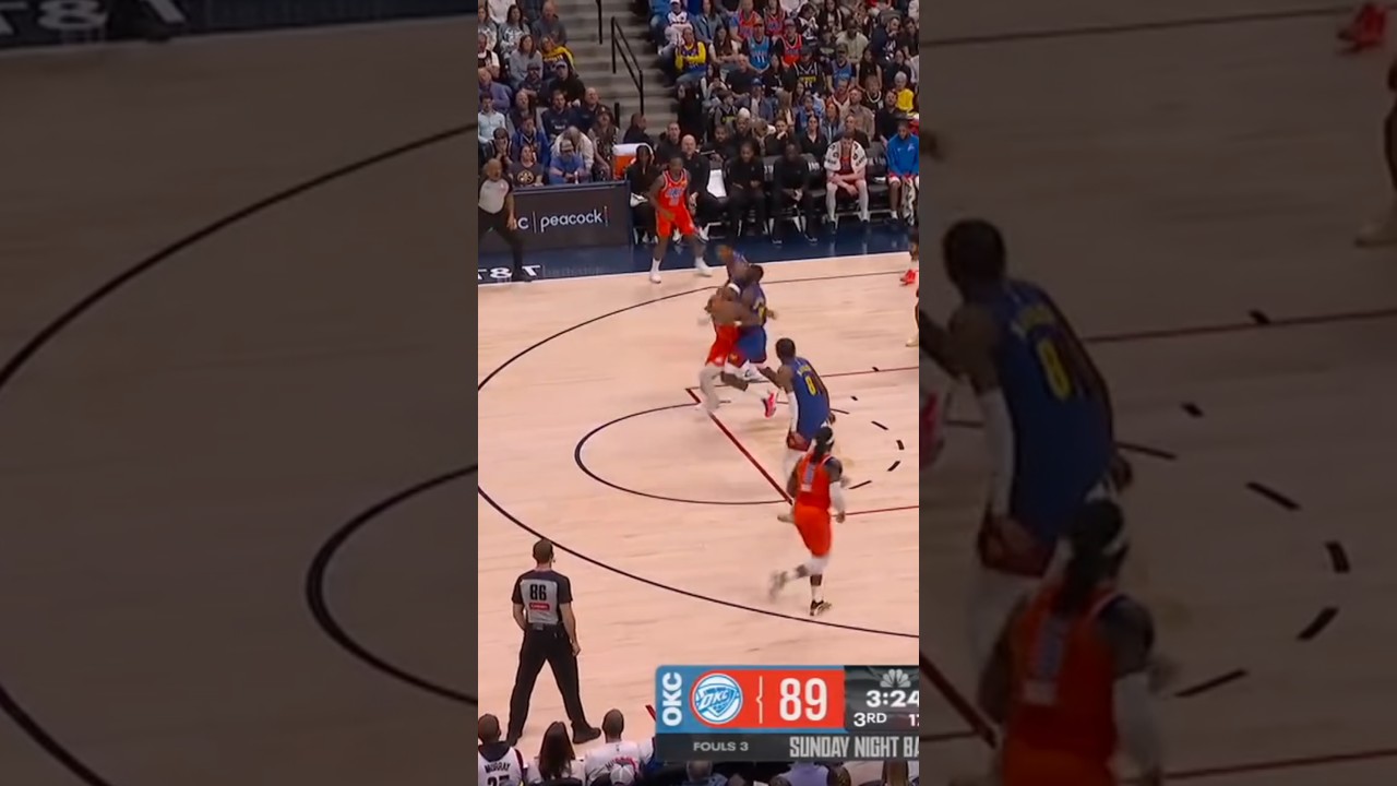 Bump? Doesn’t matter Shai finishes through contact! 