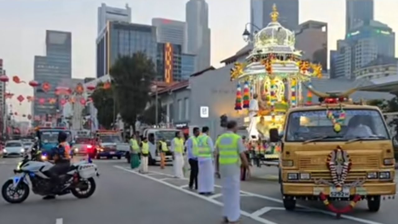 10.02.25 - Sri Thendayuthapani Temple - Thaipusam Morning Silver Chariot Procession 🇸🇬