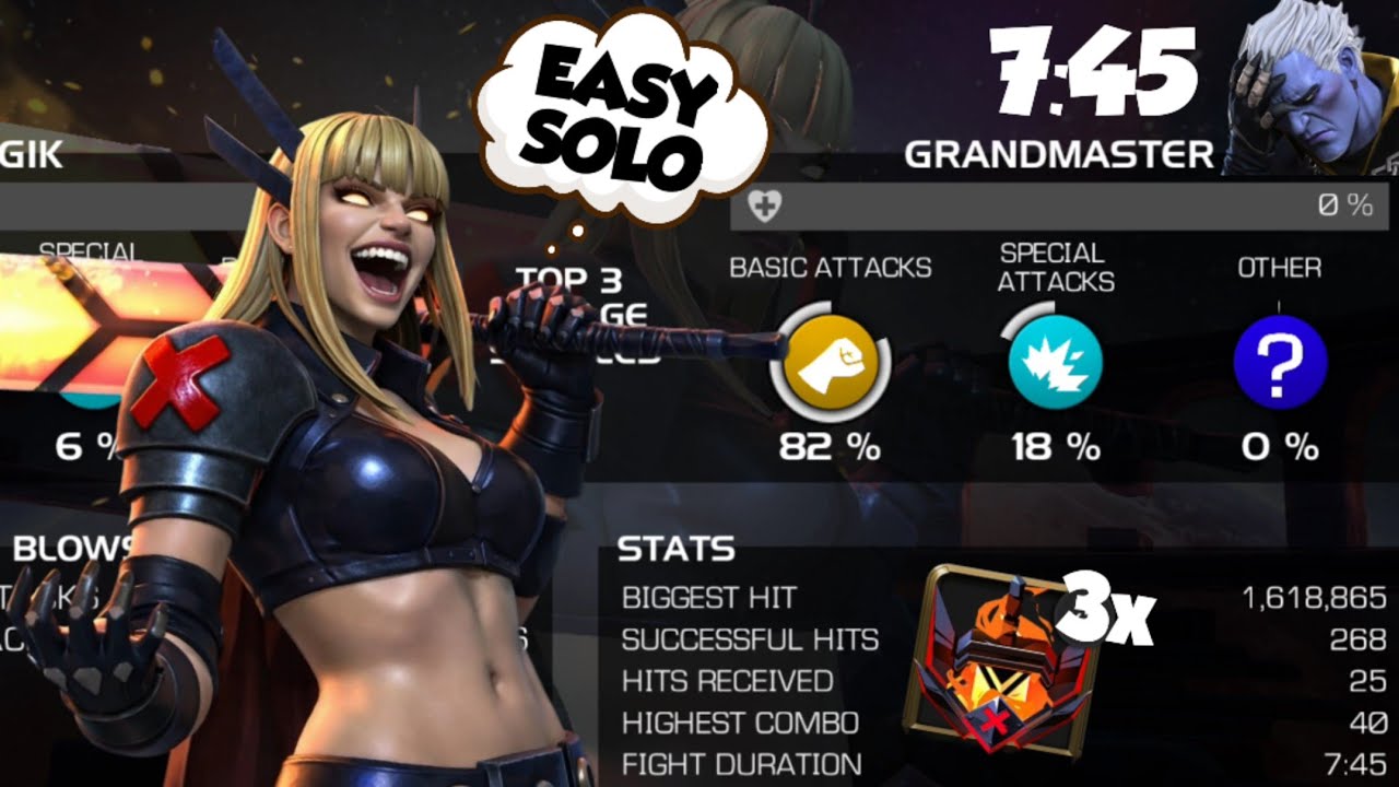 MCOC GRANDMASTER SOLO IN 7:45 MIN & OBJECTIVE EXPLAINED FOR LIMBO TOKENS #marvel #mcoc 