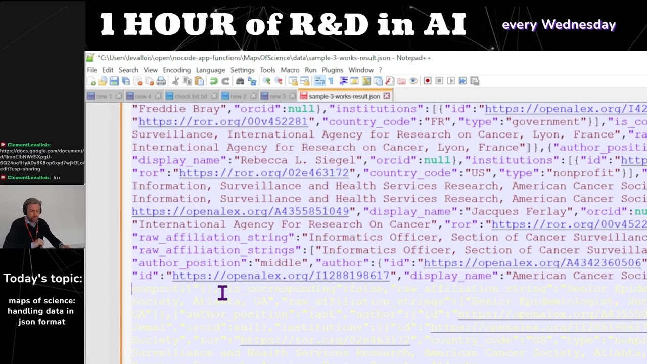 Scientiometrics project - #6 - extracting journal ids and author ids from a very large json file