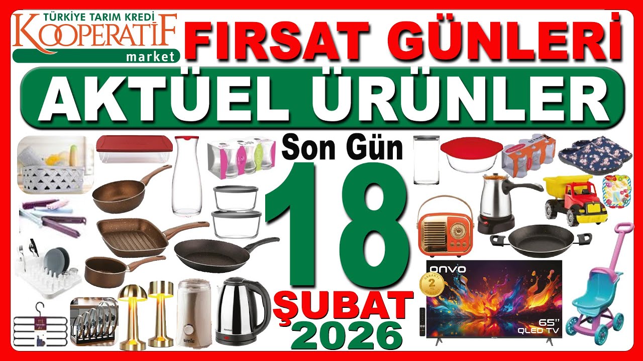 TARIM KREDİ AKTÜEL ÜRÜNLERİ ÇEYİZLİK VE ZÜCCACİYE | TARIM KREDİ EV VE MUTFAK GEREÇLERİ ŞUBAT 2026
