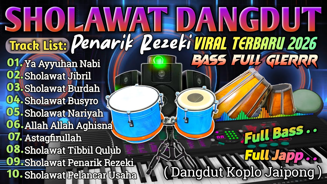 PALING DICARI!! DANGDUT SHOLAWAT MERDU 2026✨LENGKAP LIRIK SHOLAWAT | PAS DIDENGAR PAS DI HATI