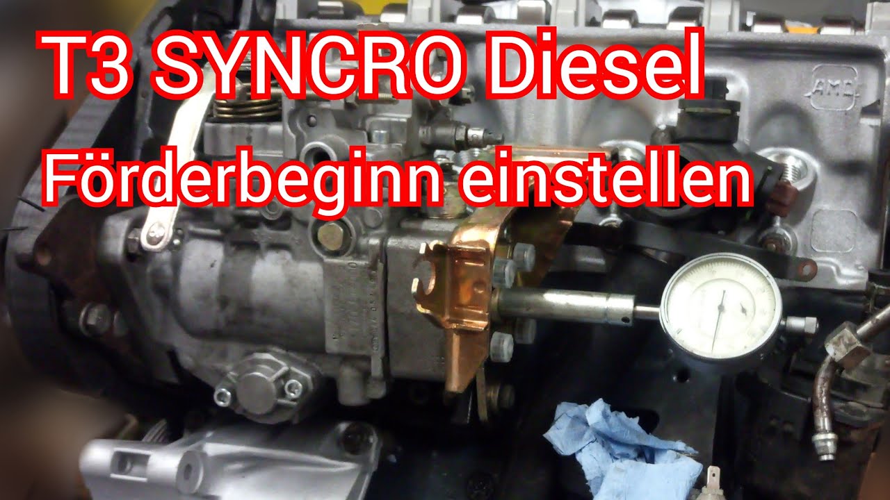 T3 SYNCRO Förderbeginn am JX Diesel einstellen bzw kontrollieren (statische Messung für alle Diesel)