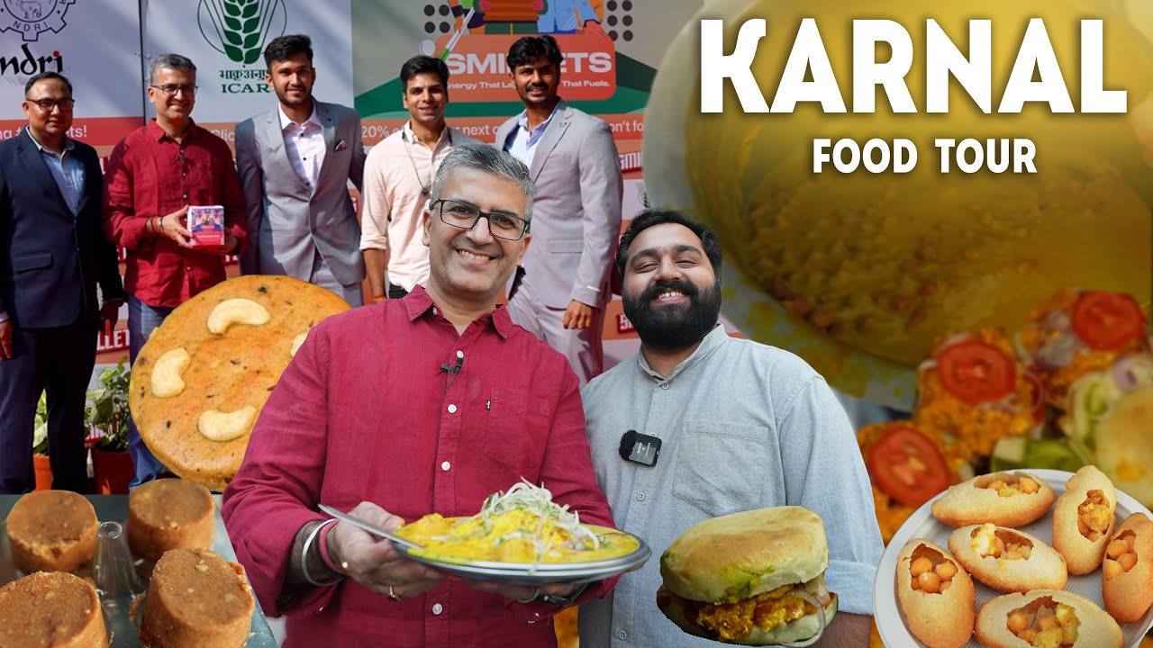 Best KARNAL Street FOOD Walk I INSANE HOT DOG + Protein Rich Smillets by ICAR NDRI + Kadhi Chawal