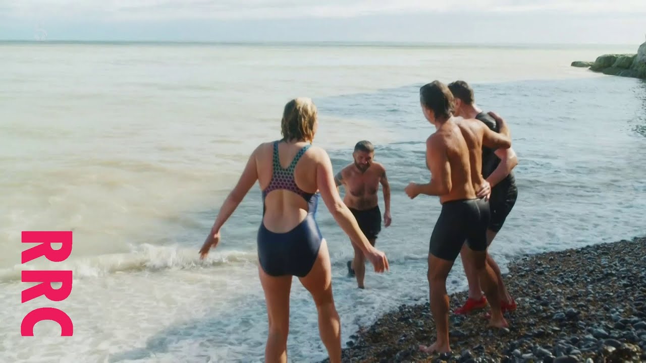 Kate Humble @swimming costume in the Channel