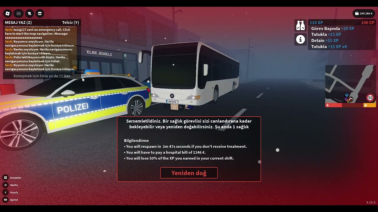 Roblox Emergency Hamburg'^ta polis oldum