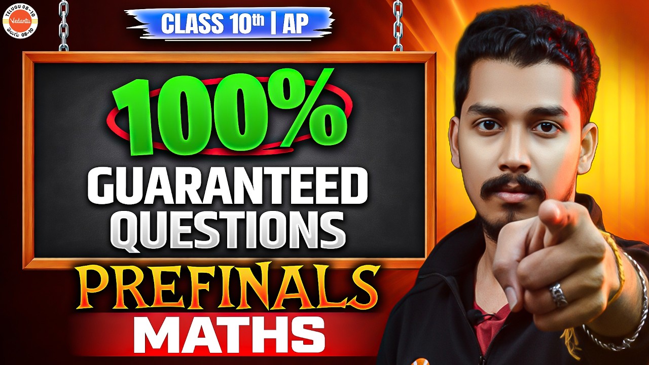 AP Class 10 Maths: Most Important Questions for Pre-Finals 🎯 | Rupesh Sir