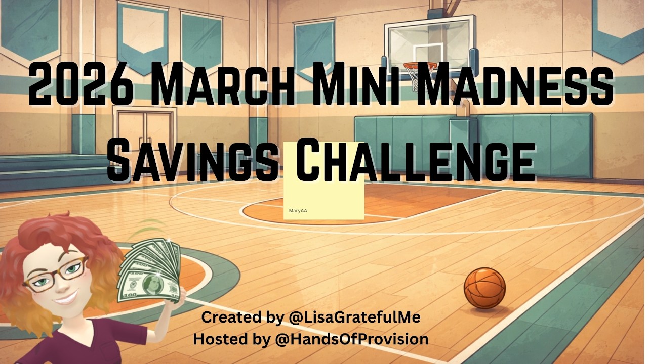 It's GO TIME | March Mini Madness Savings Challenge Week 1 Day 1