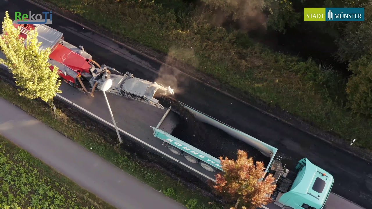 Nachhaltiger Straßenbau durch Asphalt-Recycling