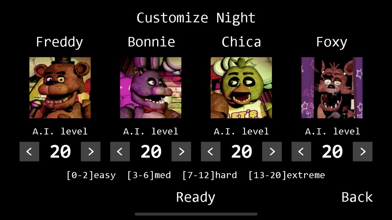 FNaF 1 20/20/20/20 Mobile.