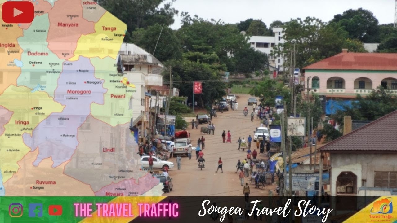 One of best road Songea, Tanzania. Drone view in Jangal