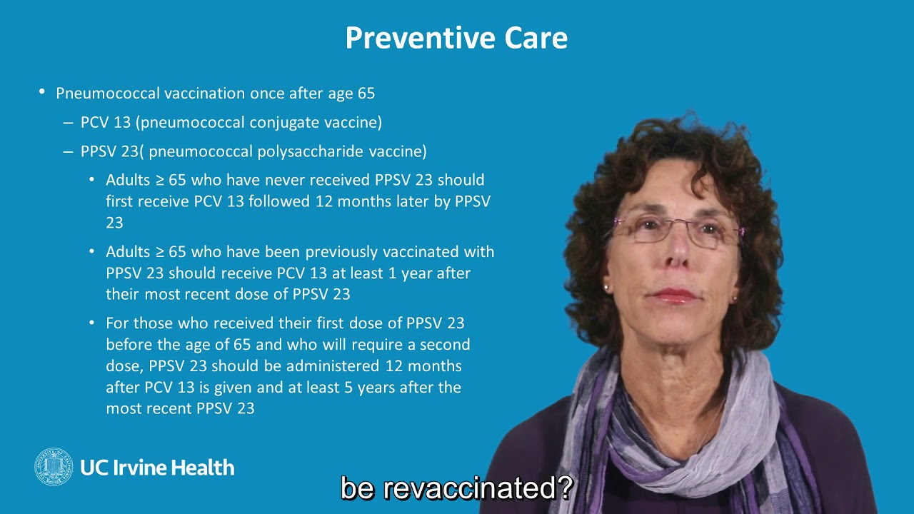Vaccines Recommendations for the Older Adult | Family Medicine | UCI School of Medicine