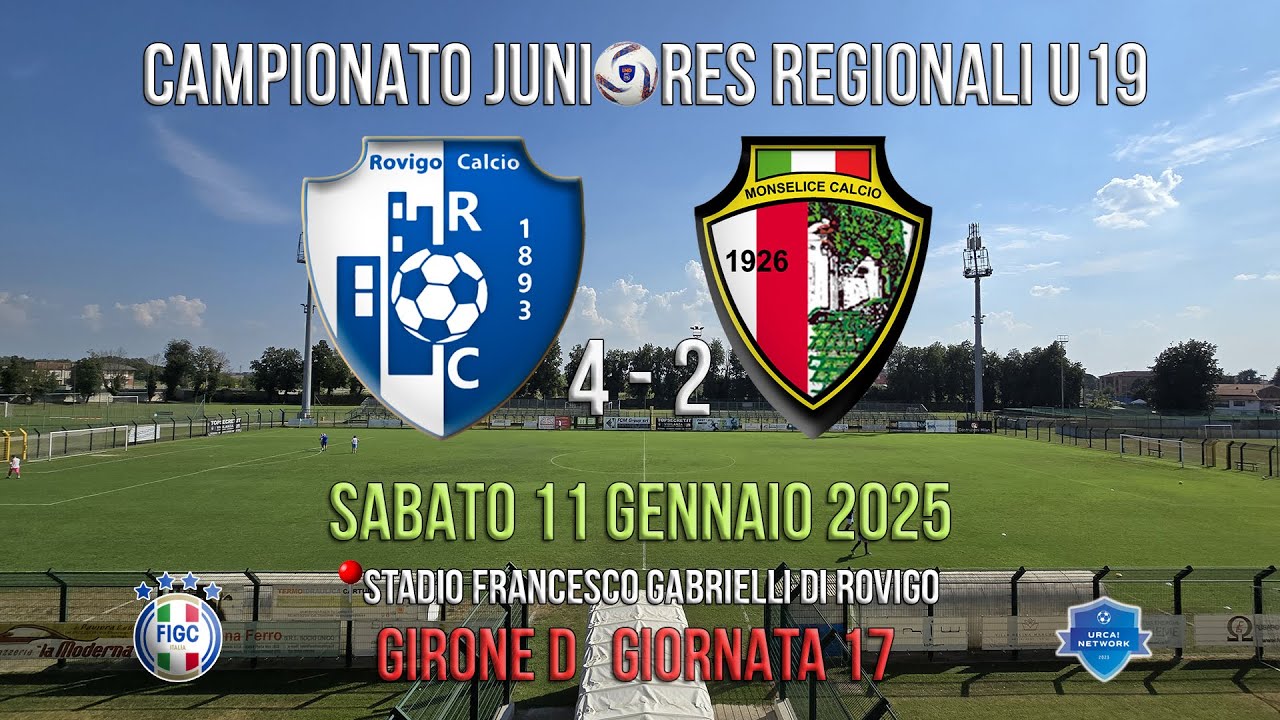 U19 R ⚽ Full Match | Rovigo - Nuovo Monselice Calcio (4-2)