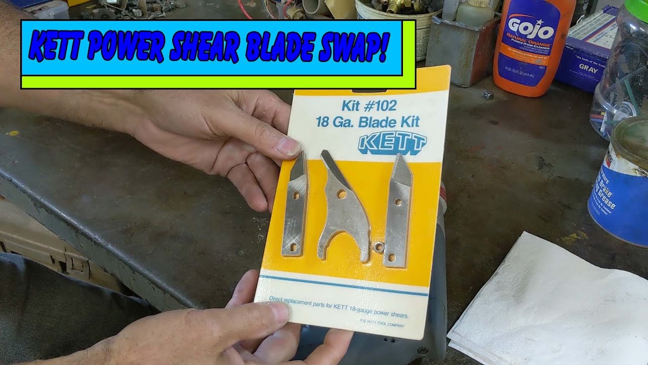 Kett KD-200 Sheet Metal Power Shears - New Cutters and Adjustment