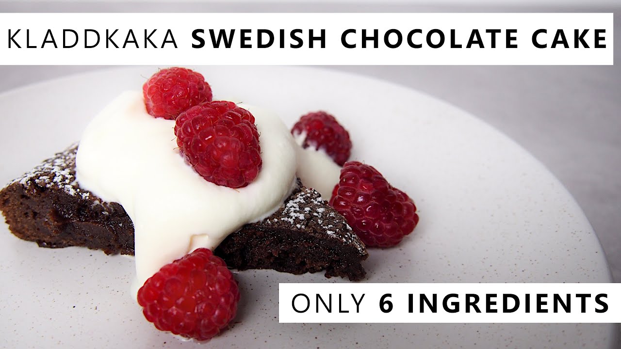 Beginner friendly Swedish FUDGY CHOCOLATE CAKE (Kladdkaka) | 6 ingredients | Tea for Two