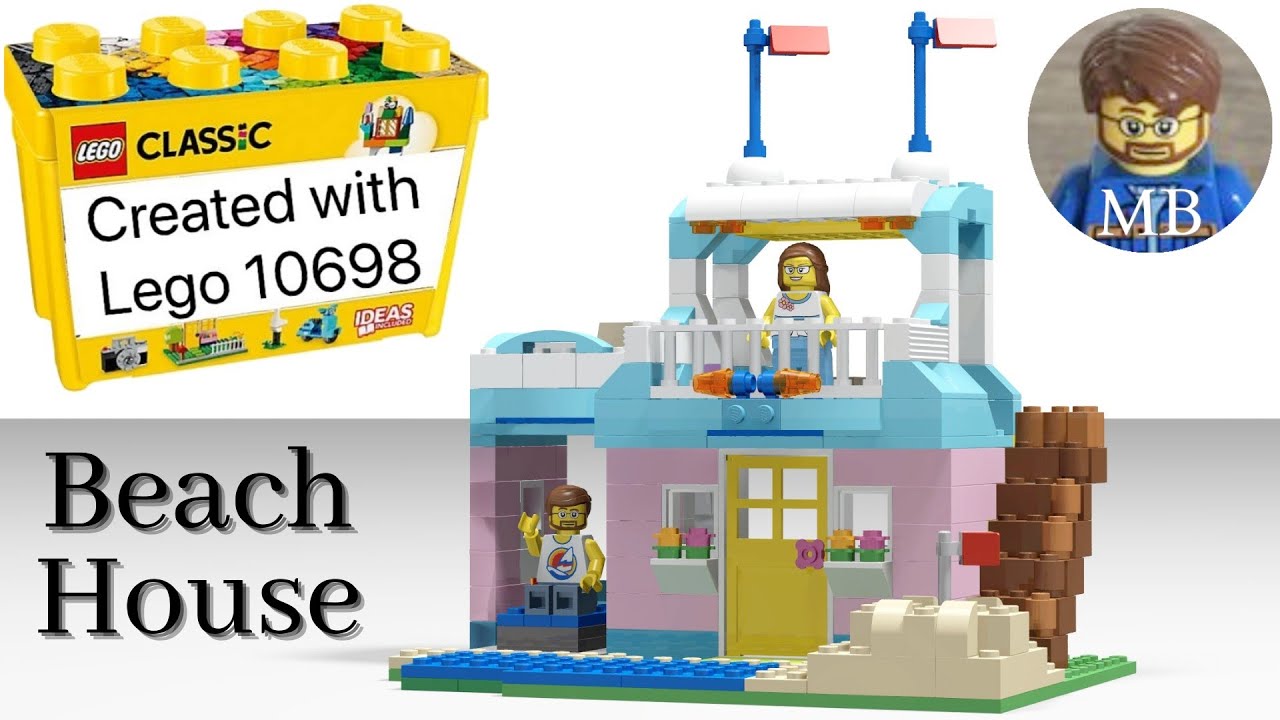 Building a Beach House using Lego classic 10698 - DIY instruction - 10698 Lego classic ideas