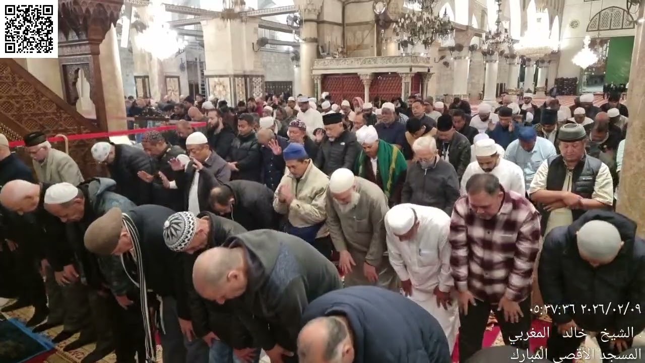 03 - صلاة الفجر للشيخ نضال درباس من المسجد الأقصى - الإثنين 21 شعبان (8) 1447 - 9 شباط (2) 2026م