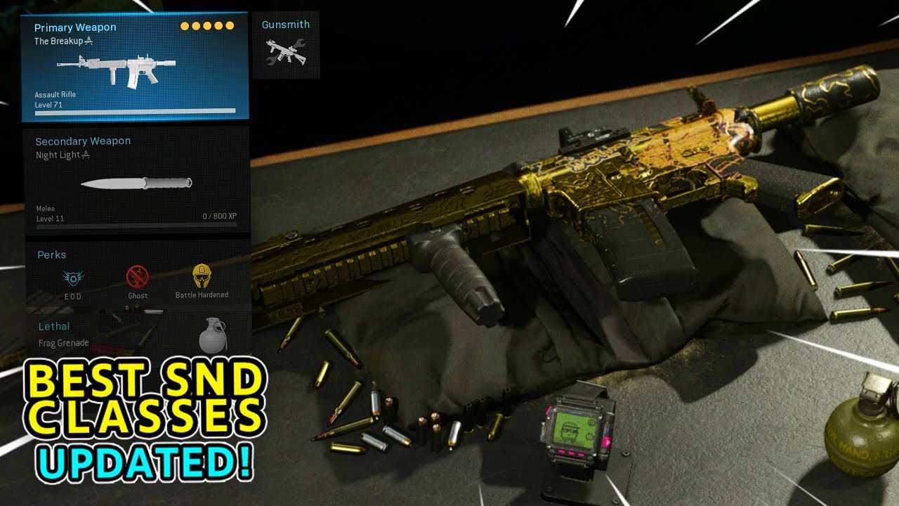 Modern Warfare Best SnD Class Setups & Settings UPDATED! (MW Search and Destroy Class Guide) | 1.20