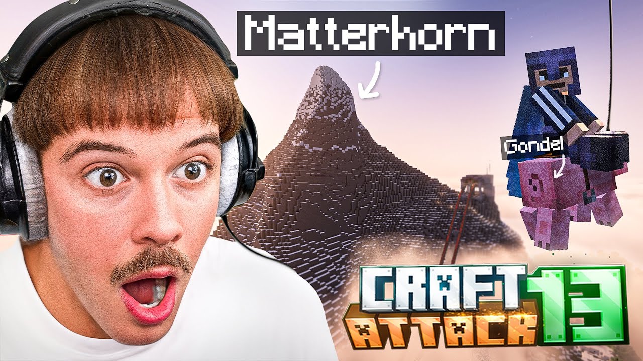 Ich habe das Matterhorn & eine funktionierende Gondelbahn in Craft Attack 13 gebaut