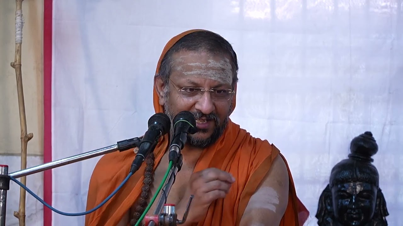 Sri Lalitha Sahasranaamam: Pujyashri Ramanacharana Tirtha Swamigal at Madipakkam Sri Ayyappan Temple