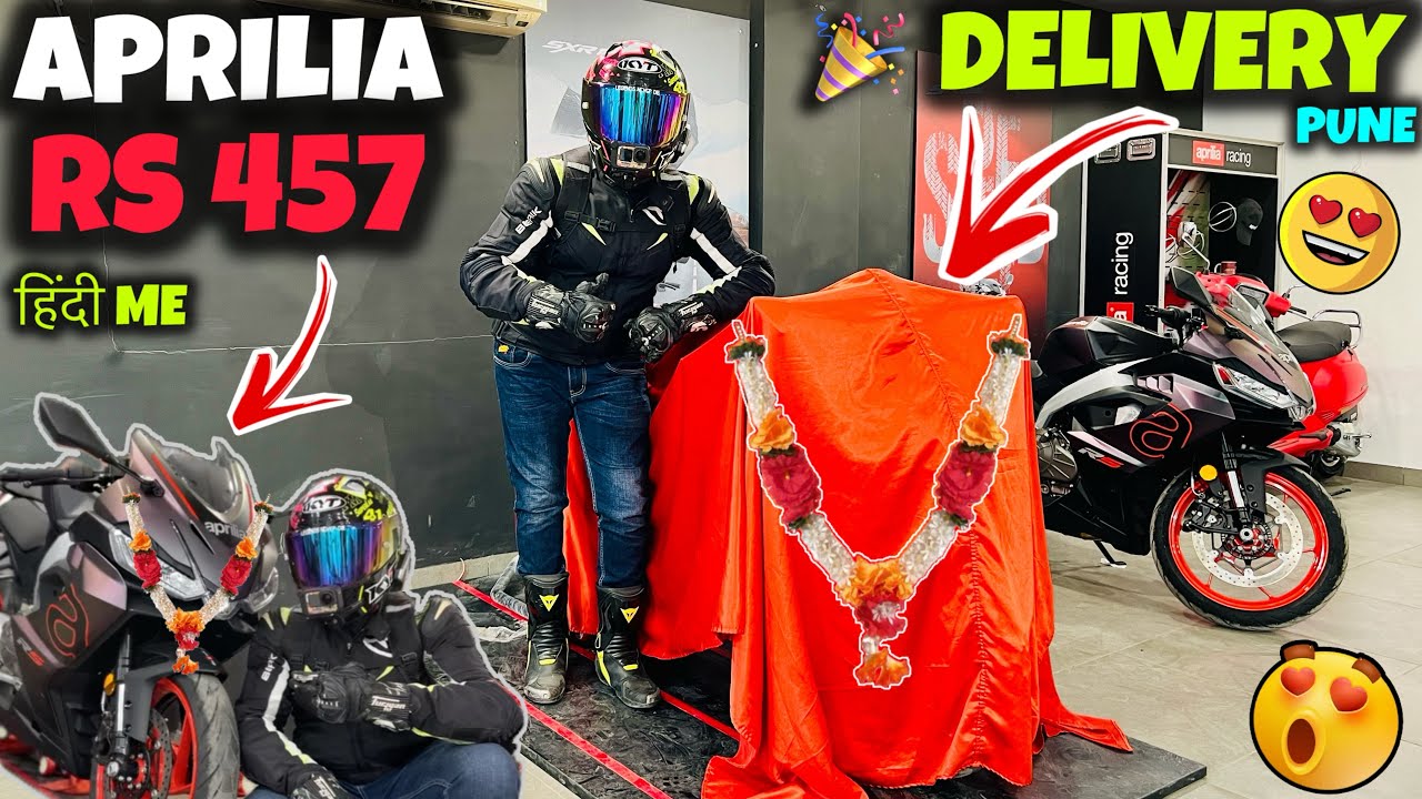 Aprilia RS 457 Delivery Pune🎉 Gear Shifters India #apriliars457 #delivery #review #rs457 #viral