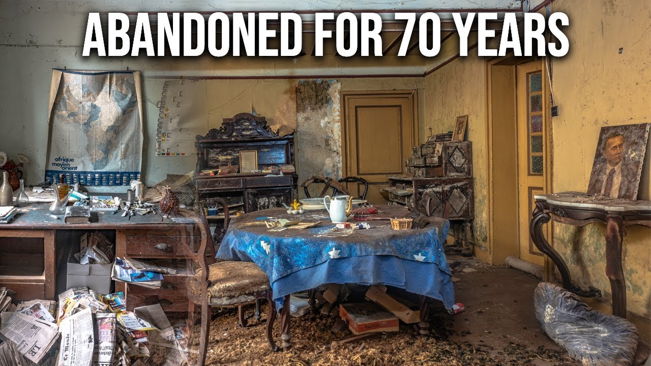 We discovered a hidden abandoned TIMECAPSULE HOME of a Belgian professor - Abandoned for decades!