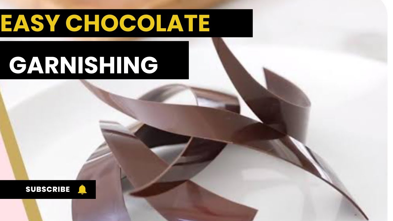 Chocolate garnishing | simple chocolate decorations | simple garnishing