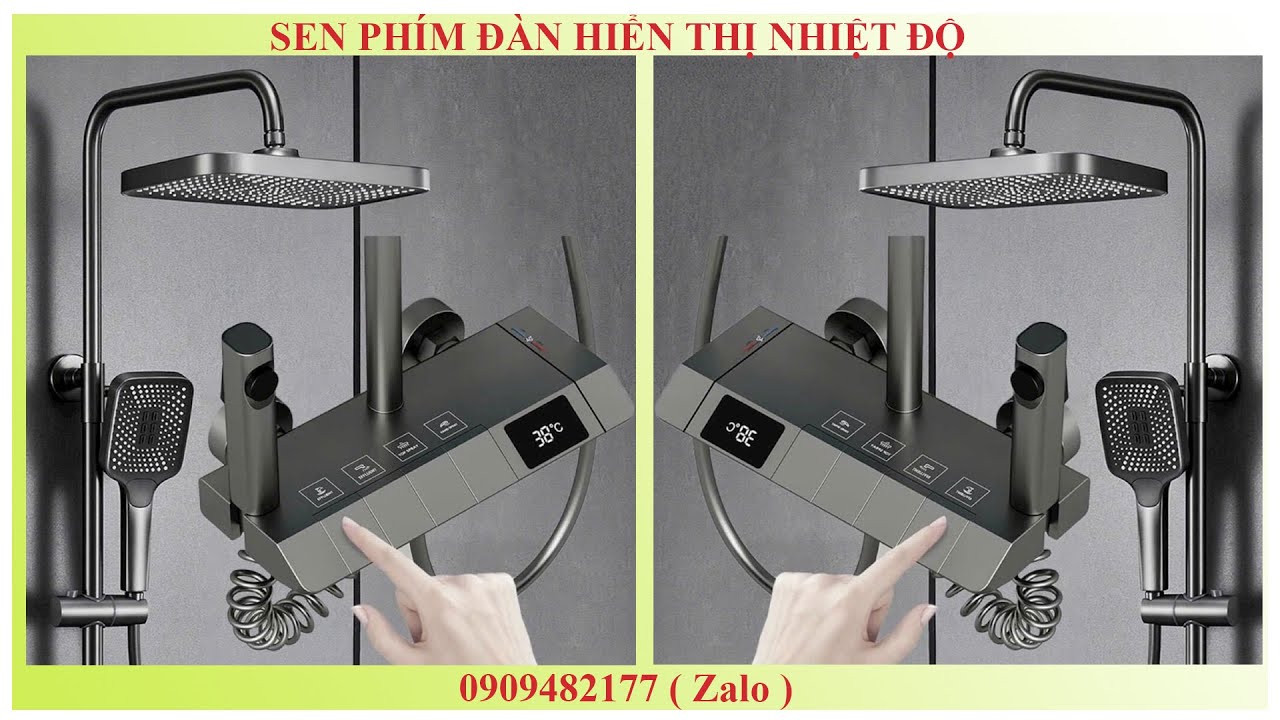 Sen tắm nóng lạnh | Vòi sen phím đànl - Thiết bị vệ sinh cao cấp Senyal Việt Nam