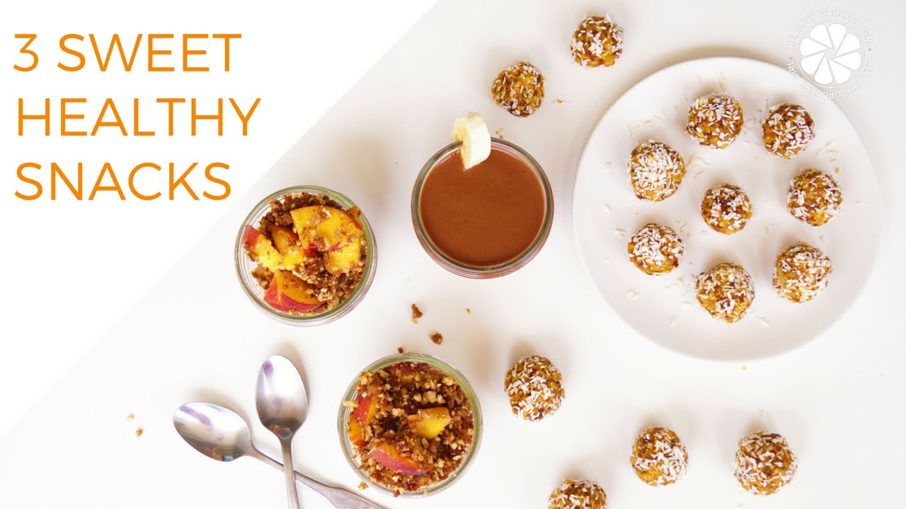 3 Sweet & Healthy Snack Recipes | Collab with Sweet Potato Soul | Healthy Grocery Girl Cooking Show