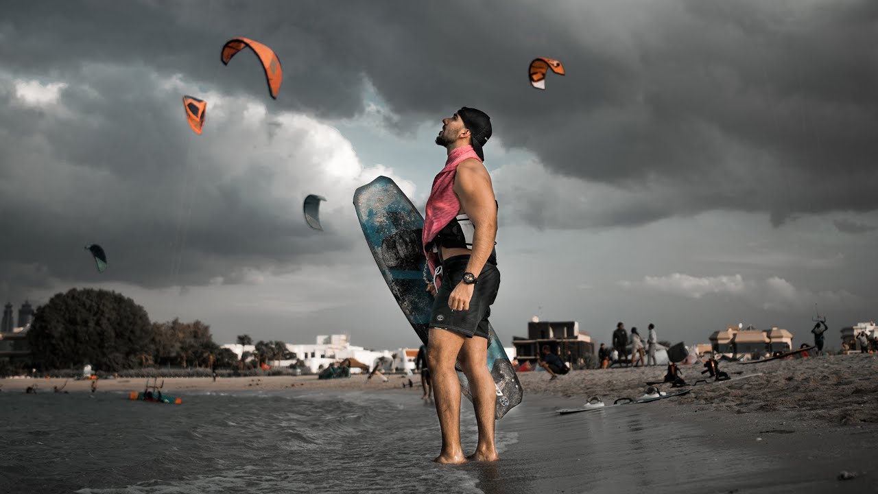 !أول درس ألي في رياضة الكايت سيرفنج- ماتوقعت هيك- My first KITESURFING lesson - Life changing sport!