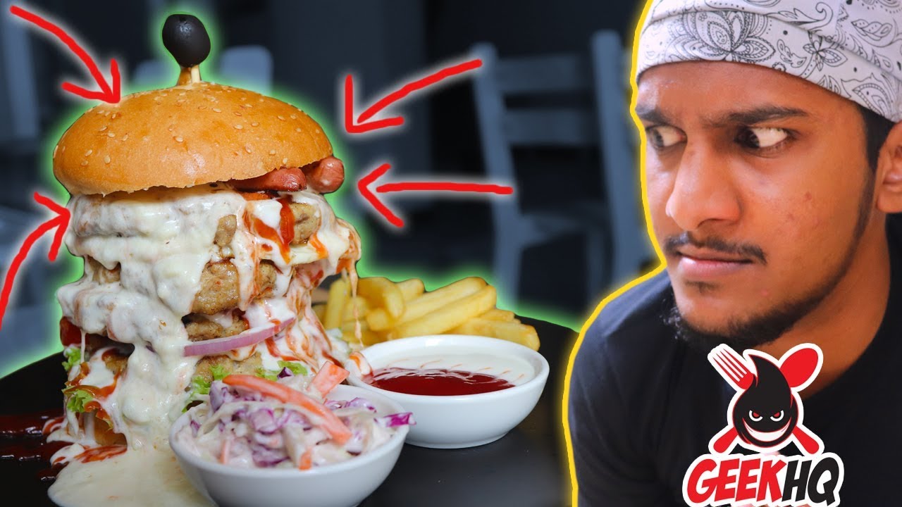 Eat this burger in 10 MINUTES?!? | ManiYa vs Food