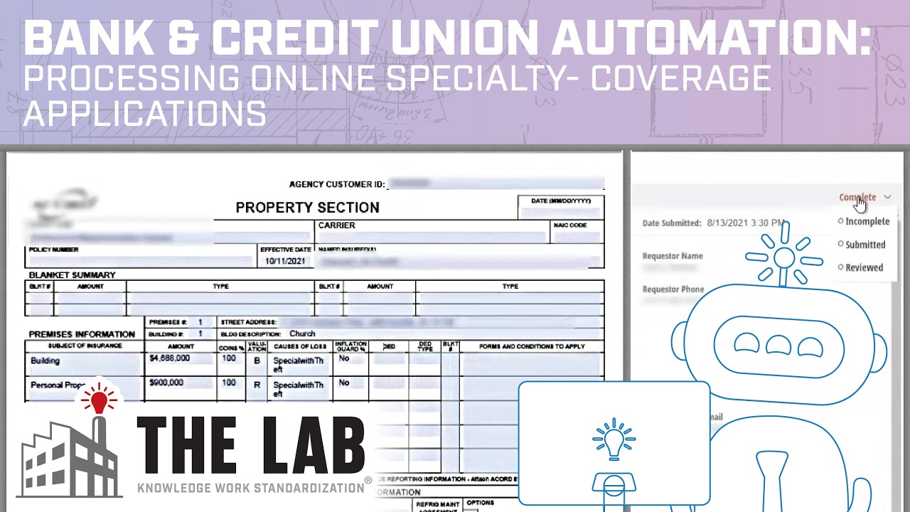 Insurance Brokerage Specialty Coverage: AI + Automation for Processing Online Applications