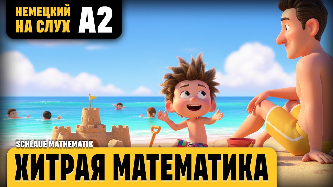 Хитрая математика. Весёлый рассказ (уровень А2). Немецкий на слух.