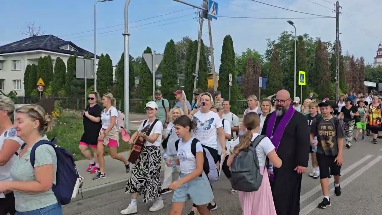 Wymarsz pielgrzymów z Moniek do Krypna