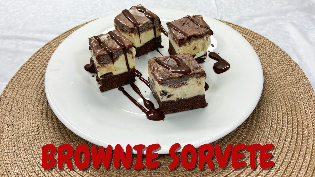 BROWNIE SORVETE - RECEITA FÁCIL E DELICOSA PARA O DIA DAS MÃES - SOBREMESA SIMPLES