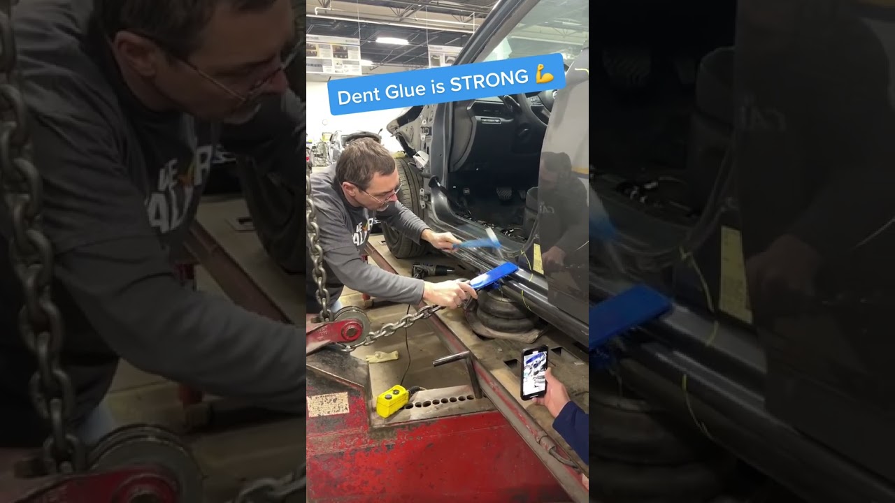 #smartwork Dent glue is strong @hackerintheshop @kecogpr #dents #glue #gpr #cars