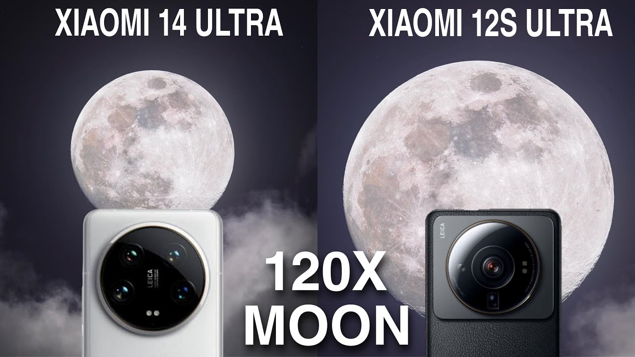 Xiaomi 14 Ultra Vs Xiaomi 12S Ultra Space Moon Zoom Test