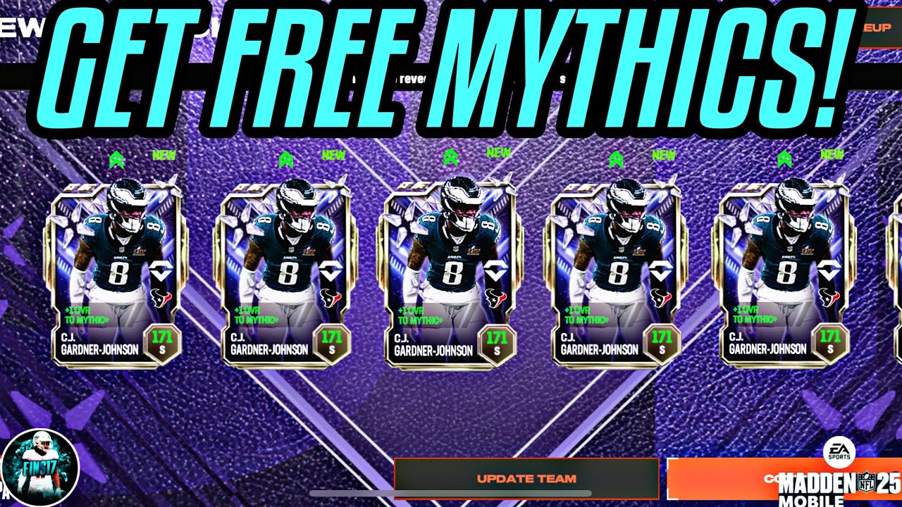 HOW TO GET FREE MYTHICS FAST AND EASY! BEST METHODS! Madden Mobile 25