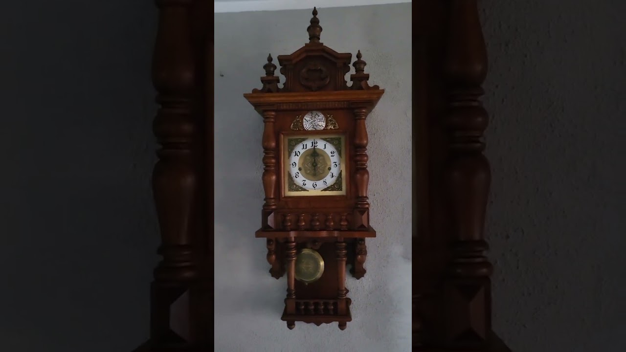German FHS Hermle Westminster chime wall clock (0510)