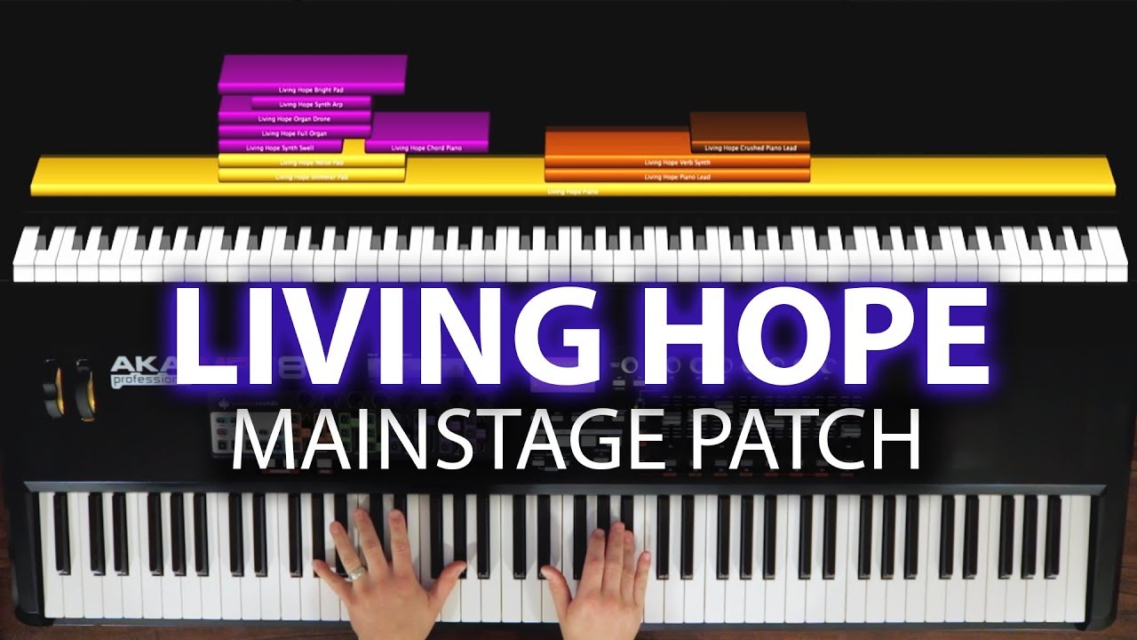 Living Hope MainStage patch keyboard cover- Phil Wickham