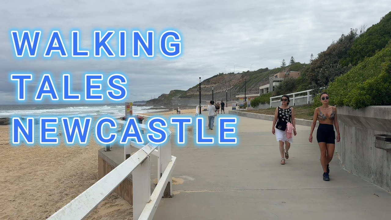 Newcastle Beach Walk | Peaceful Coastal Walk | Relaxing Ocean Sounds