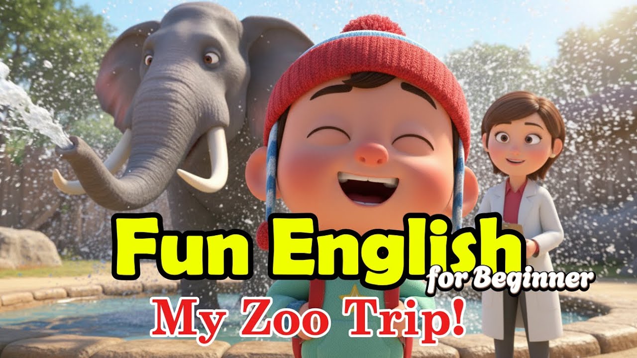 A Trip to the Zoo - Simple English Story for Kids | #easyenglish
