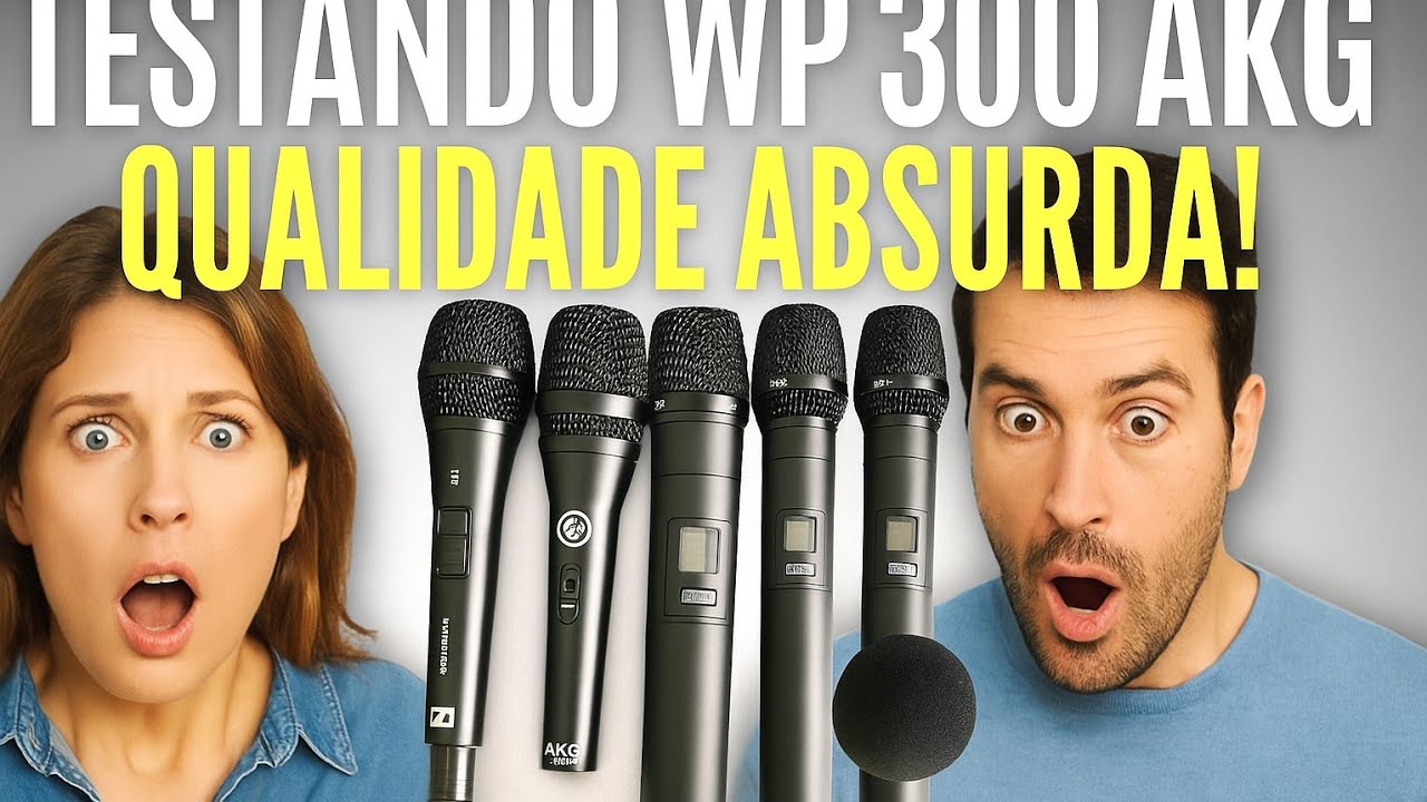 Testando o WP 300 da AKG — Qualidade ABSURDA! 😱🔥