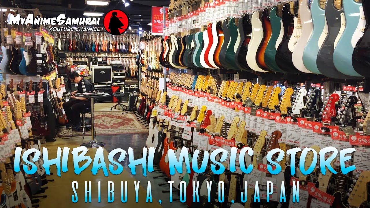 Ishibashi music store in Shibuya (Tokyo)