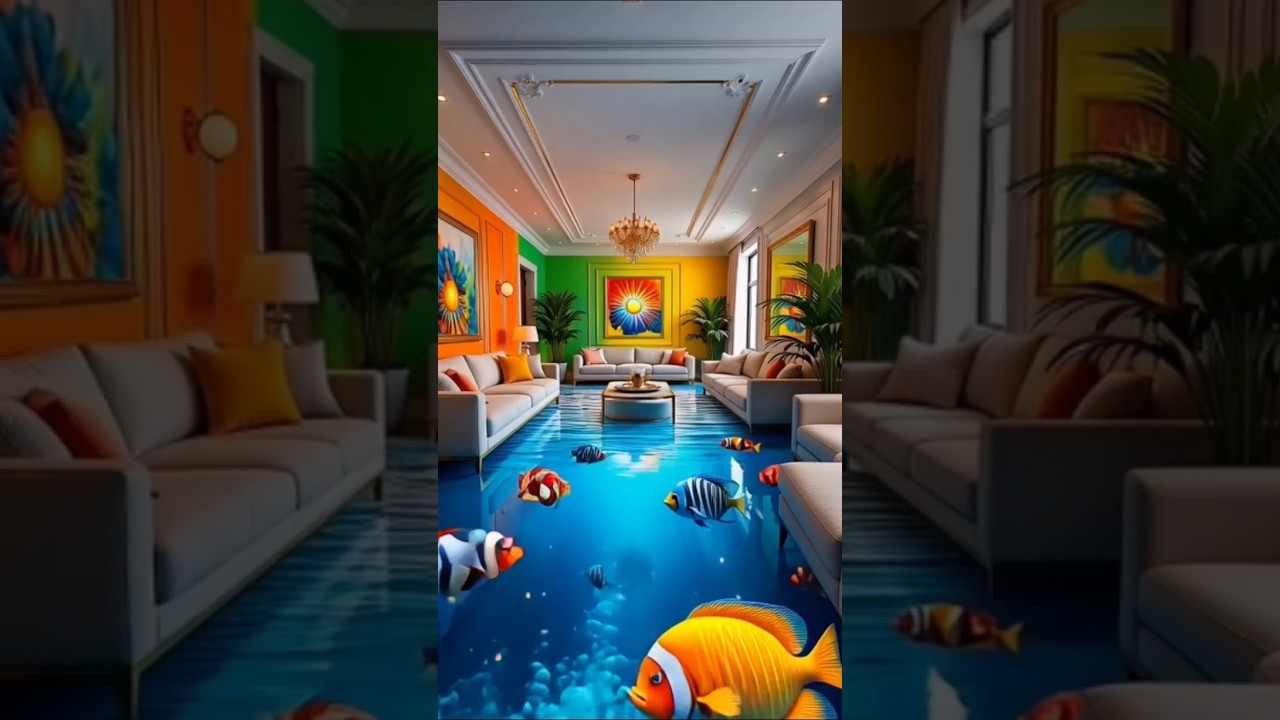Trash🤮 Room to Rainbow Explosion Fish Floor 😱🌈🐠in a blink of a eye 