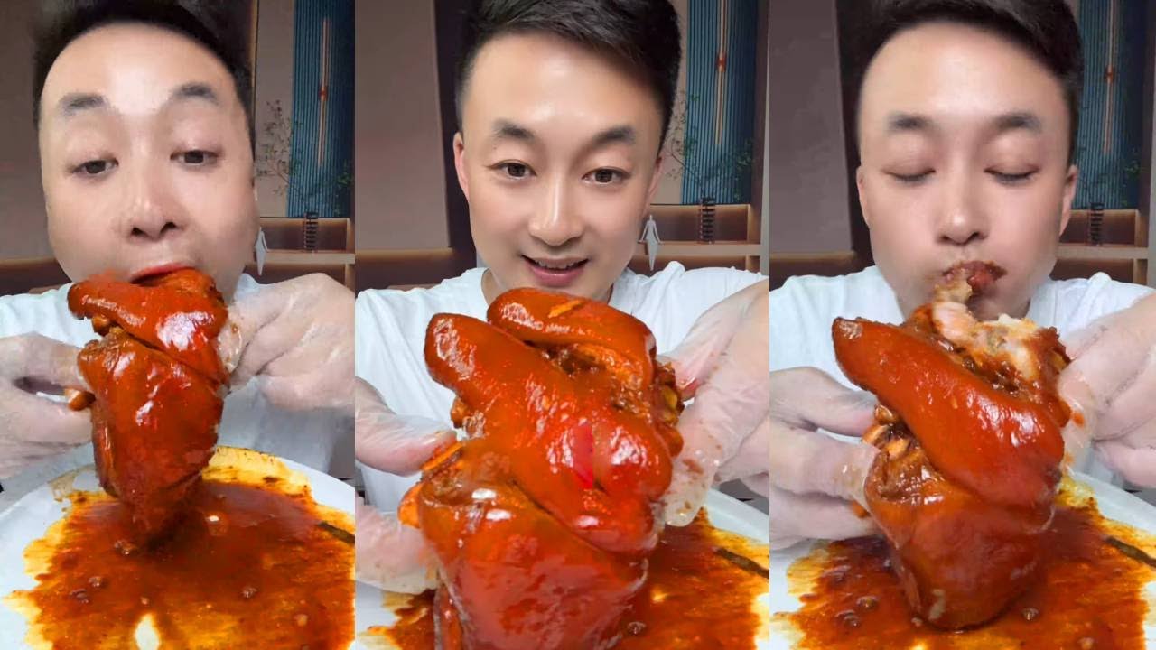 Small pig elbows cooked in iron pot. Look and give feedback.