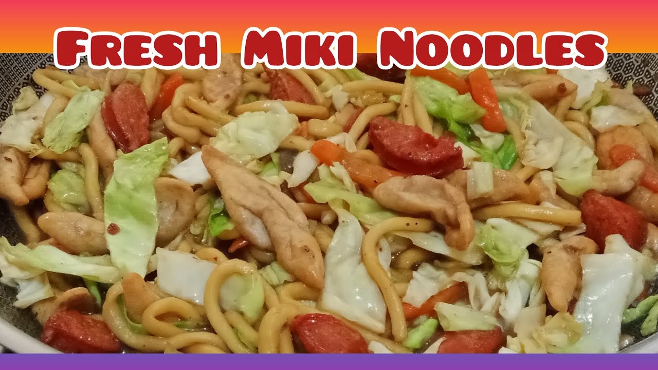 Vlog23:🔥 MASARAP AT MADALING LUTUIN ANG FRESH MIKI NOODLES | Creative Kitchen